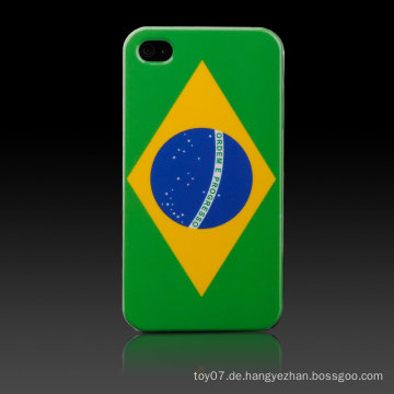 Brasilianische Flagge Hard Cover für iPhone Gehäuse